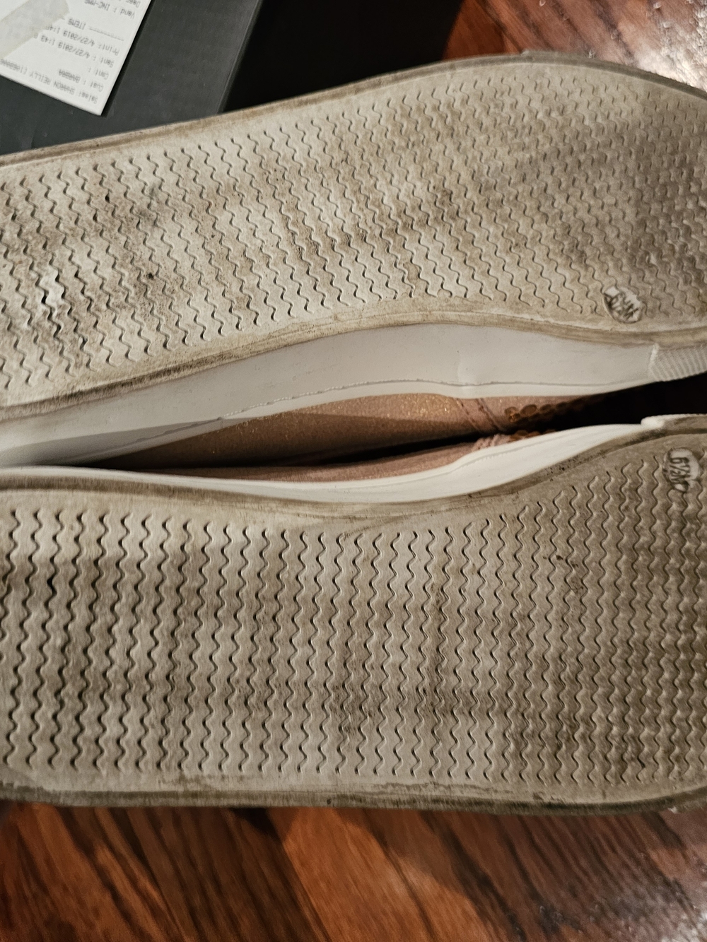 INC International Concepts Lt Rose Gold Crystal Slip-On Sneakers - 6.5M - Picture 6 of 9